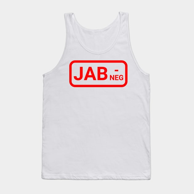 Jab negativ Tank Top by la chataigne qui vole ⭐⭐⭐⭐⭐